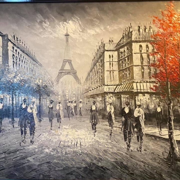 Eiffel Tower Oil Canvass Painting - Picture 6 of 8